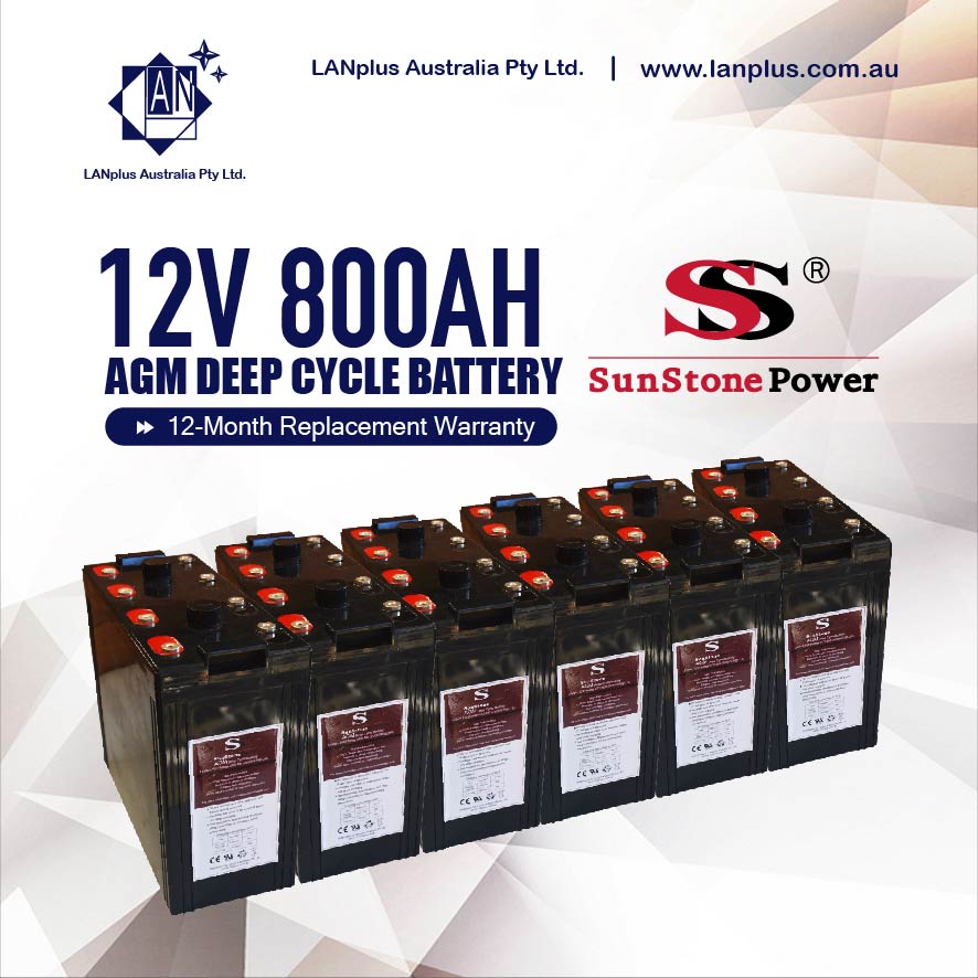 12V 1000AH Sealed AGM Deep Cycle Maintenance Free Solar Battery Bank 2V